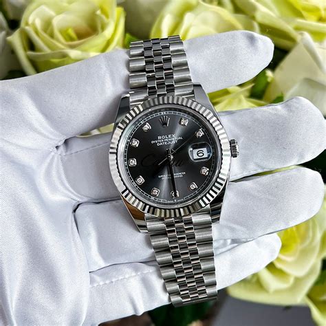 Rolex Datejust 41腕錶：白色黃金及蠔式鋼 .